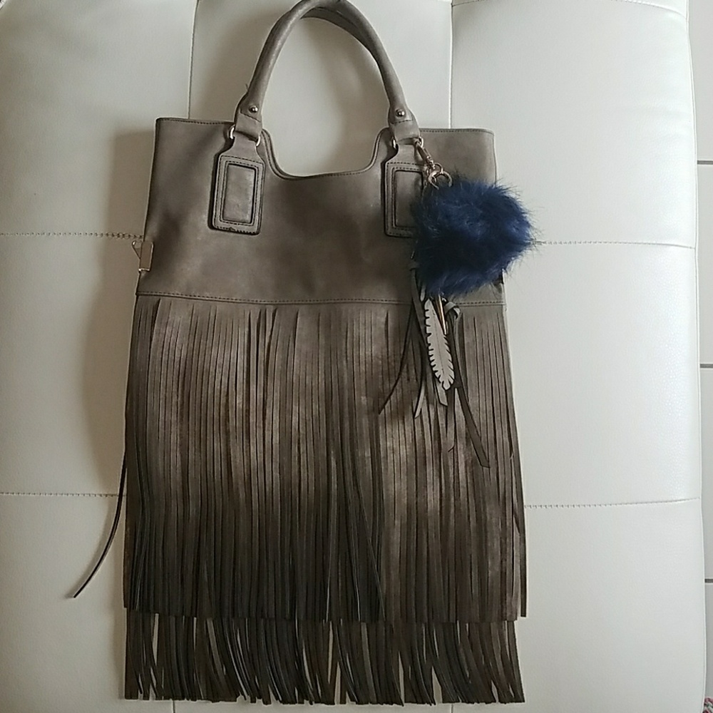 Aldo suede fringe shoulder bag